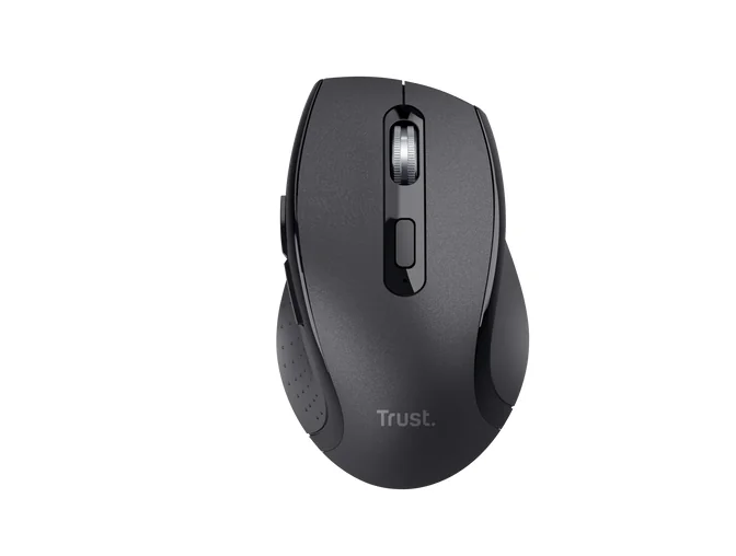 Mouse wireless Trust Sura, senzor optic, rezolutie maxima 1600 DPI, negru