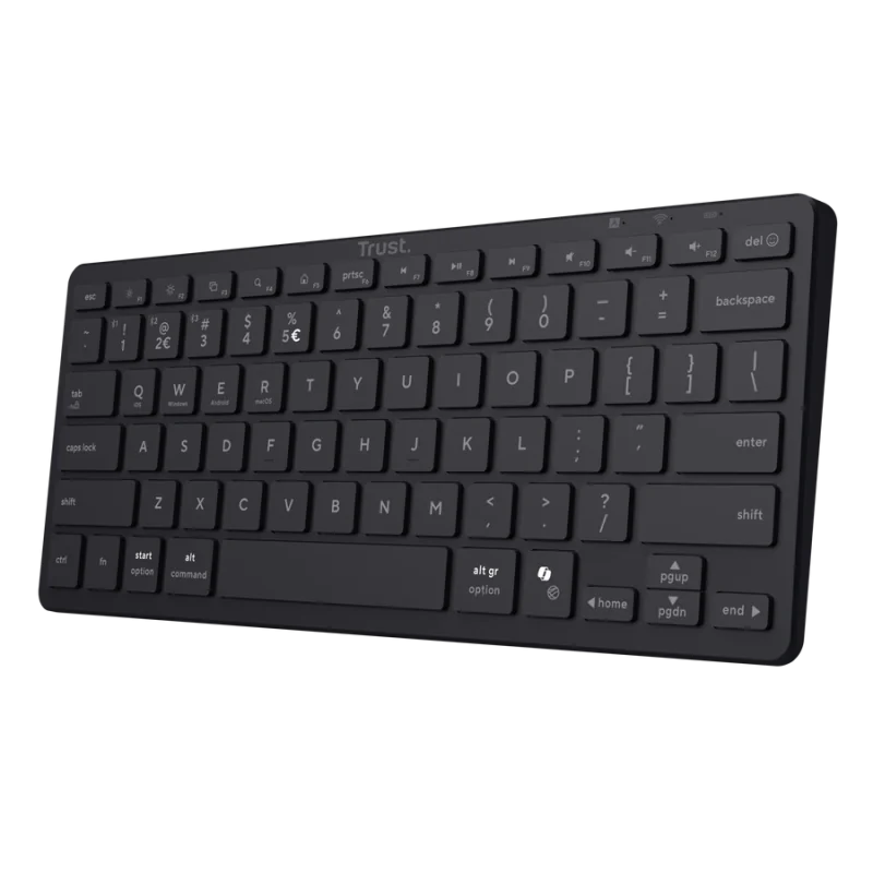 Tastatura Trust Nado 2 Wireless, 13 taste media, material ABS, negru