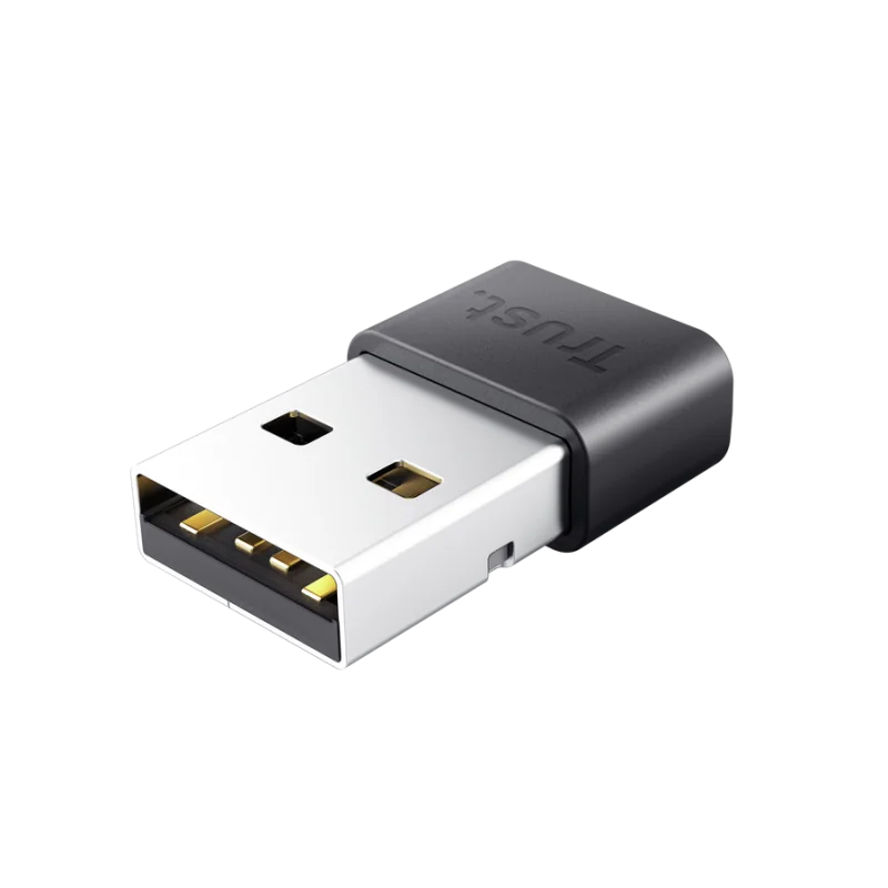 Adaptor Bluetooth Trust Myna 5.4, viteza maxima transfer 0375 MB/s, negru