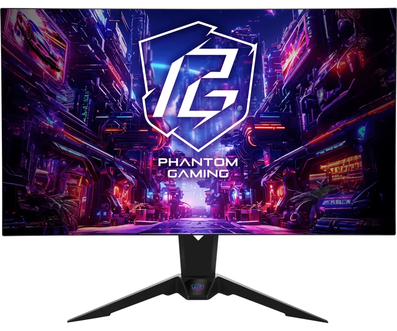 Monitor Gaming Asrock PGO32UFS PHANTOM GAMING, diagonala: 31.5", Aspect: 16:9, anti-glare, Rezolutie: 3840 x 2160, Refresh rate: Dual UHD 240Hz/ FHD 480Hz, Luminozitate: 400 cd/m2, Contrast: 1,500,000:1, unghi vizualizare: 178°(H) / 178°(V), culori: