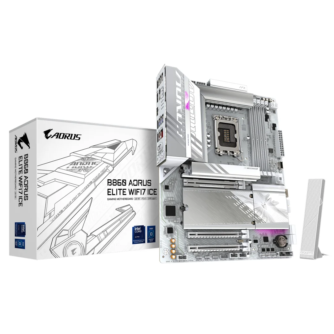Placa de bază Gigabyte B860 AORUS ELITE WIFI7 ICE LGA1851 Gigabyte
