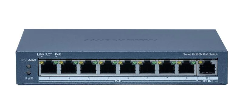 Switch 8 porturi POE Hikvision DS-3E1309P-EI(B) Hikvision