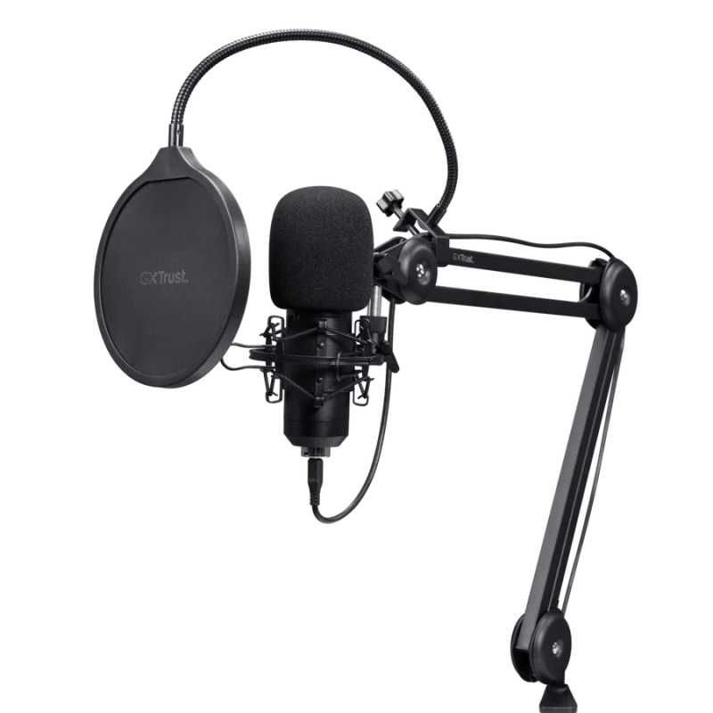 Microfon Trust GXT 270 Emita II+ cu brat, negru