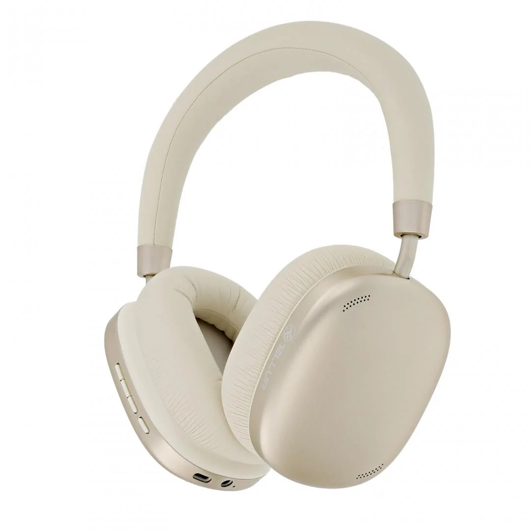 Casti Bluetooth Tellur Shade, frecventa difuzor 20Hz - 20KHz, timp de redare până la 50 de ore ANC OFF, până la 36 de ore ANC ON, bej