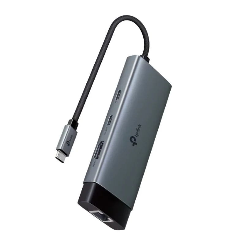 USB Type-C 6-Port Hub SPEC: 1 USB-C Connector, 1  HDMI 4K 60Hz Port, 1 USB-C PD 100W Port, 1 RJ45 1000Mbps Port, 2 USB-A 3.0 Ports, 1 USB-C 3.0 Port FEATURE: Plug and Play, Self-storage for Connector, Fast Heat Dissipation, Flexible and Durable