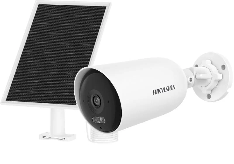 Camera de supraveghere IP Bullet 4MP 4G Hikvision DS-2CFS04/4G(2.8MM), lentila fixa: 2.8mm, iluminare min: Color: 0.005 Lux @ (F1.6, AGC ON) cu lumina alba: 30m, IR: 30m, microfon incorporat, difuzor incorporat, slot card de memorie: