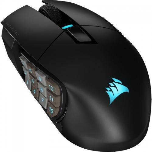 Mouse Gaming Corsair SCIMITAR ELITE WIRELESS MMO Optical cu fir, negru | Altamag.ro