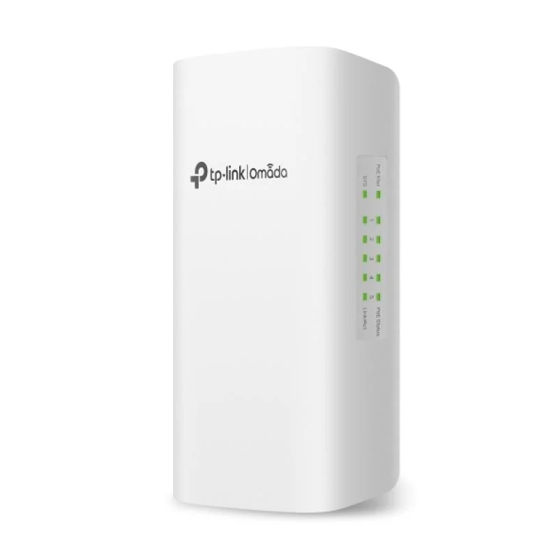 Omada 5-Port Gigabit Smart Switch with 1-Port PoE++ in and 4-Port PoE+ out PORT: 1× Gigabit PoE++ input Ports, 4× Gigabit PoE+ output Ports SPEC: 802.3at/af, max 64 W PoE Power (90W PoE++ input), plastic case, pole-mounting/wall-mounting FEATURE: