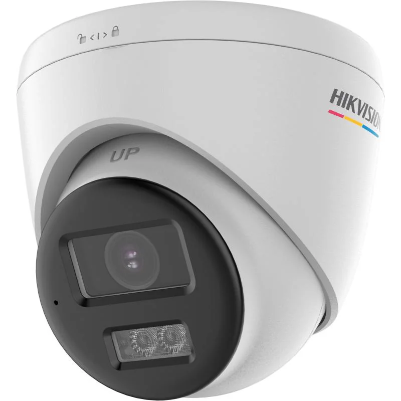 Camera de supraveghere Turret 4K Hikvision DS-2CE72UF3T-LS(2.8MM), lentila fixa 2.8mm, iluminare min: 0.0005 Lux @ (F1.0, AGC ON), 0 Lux with cu lumina alba: 40m, IR 40m, iesire TVI, alimentare: 12 VDC ± 25%, Max. 5.4 W, protectie: IP67, dimensiuni: Ø110