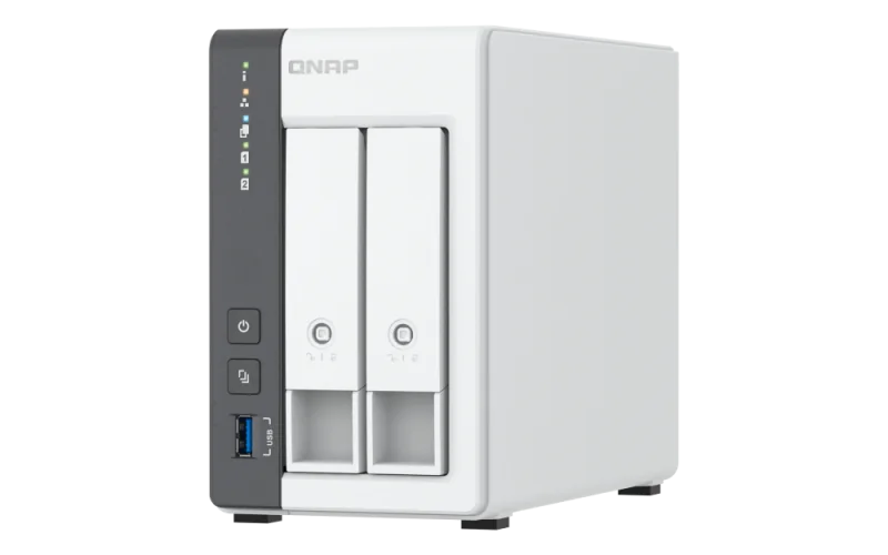 NAS QNAP 216G 2-Bay, CPU ARM 2.0GHz Quad core, RAM 4GB, 2.5"/3.5" SATA 6Gbps HDD (neincluse),  LAN: 1 x 2.5GbE + 1 x GbE, USB3.2 Gen1: 1 USB2.0: 2, tower, adaptor alimentare, garantie 2 ani