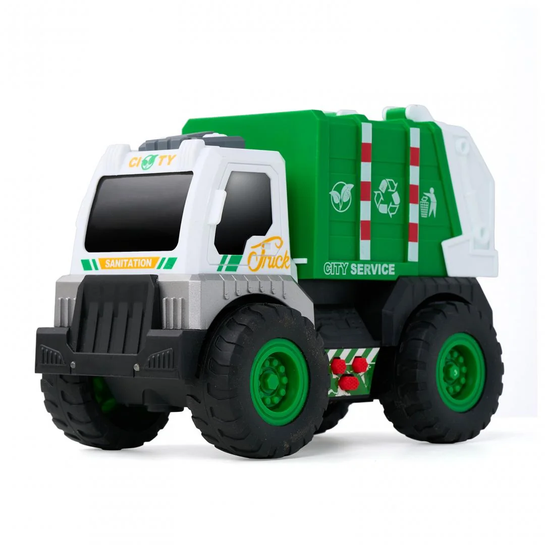CAMION DE SALUBRITATE CU LUMINI, SUNETE SI DETALII MOBILE, MOMKI Momki