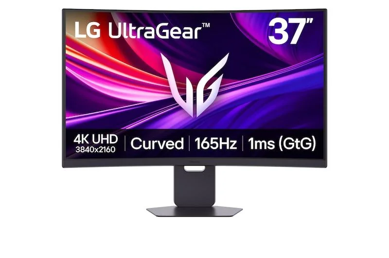 Monitor LG 36.5" 37G800A-B.AEUQ, Curvature: 100R, Diagonal (inch): 36.5, Diagonal (cm): 92, Aspect ratio: 16:9, Panel: VA, Resolution: 3840x2160, Refresh Rate: 165Hz, Response time GtG: 1ms, Brightness (max): 400 cd/m², Contrast (static) : 4000:1,