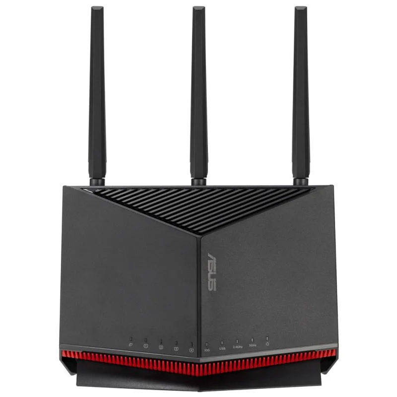 Router Asus Dual-Band RT-BE86U, WIFI-7, Standarde wireless: IEEE 802.11a, IEEE 802.11b, IEEE 802.11g, WiFi 4 (802.11n), WiFi 5 (802.11ac), WiFi 6 (802.11ax), WiFi 7 (802.11be), IPv4, IPv6, Segment Produs: BE6800, Viteza wireless: 1032+5764 Mbps, 4 x