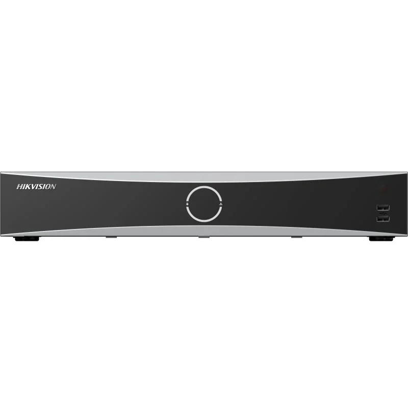 NVR Hikvision 32 canale AcuSeek DS-7732NXI-K4/VPRO; Enable AI by NVR: 12-ch@1080p (30 fps) / Disable AI by NVR: 24-ch@1080p (30 fps), H.265, H.265+, H.264, H264+, iesiri: HDMI/VGA , 4x SATA max 16TB pe HDD, AI by NVR: Facial recognition, perimeter
