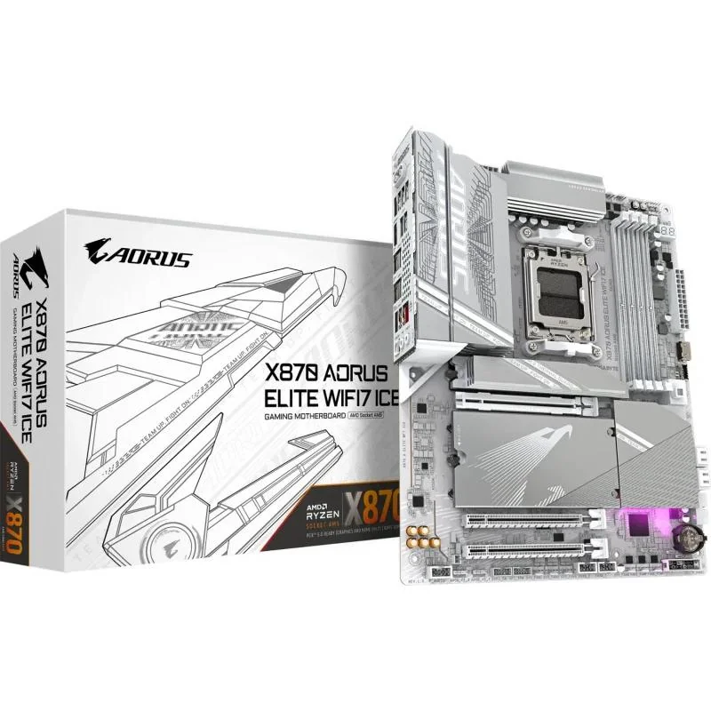 Placa de bază Gigabyte X870 AORUS ELITE WIFI7 ICE AM5 Gigabyte