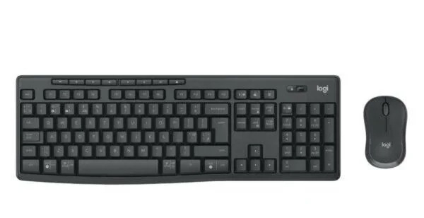 Kit Tastatura + Mouse MK370 Wireless, tastatura fara fir, 112 taste, rezistenta la stropire, mouse optic wireless, rezolutie 1000 DPI, negru Logitech