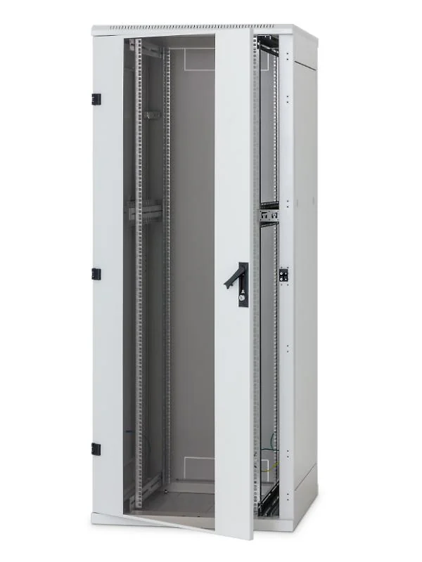 Rack de podea 19 Triton 27U 600x1000mm usa fata metal perforat panouri laterale/spate detasabile sectiuni pentru ventilatie activa,sectiuni acces cabluri sus/jos/spate IP20 gri