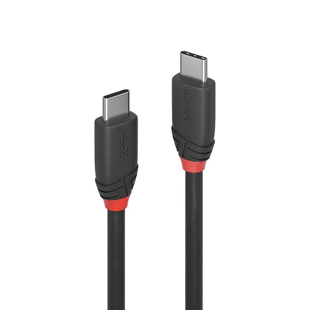 Cablu Lindy 1m USB 3.2 Type C to C, material PVC, putere maxima  60W (20V 3A, Standard Power Range (SPR)), rezolutie maxima 4