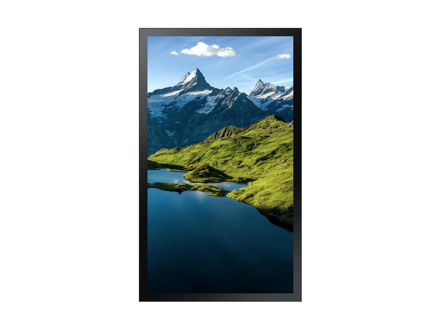 Monitor signage SAMSUNG OH75A HighBrightness OUTDOOR, 75", 3500nit, 24/7, UHD, 14ms, contrast static 1200:1, mătuire 1%, Tizen 5.0, MagicINFO S7, stocare 8GB. Polarized Sun Glasses Viewable in any direction, HD Base T for Long Distance Installalling,