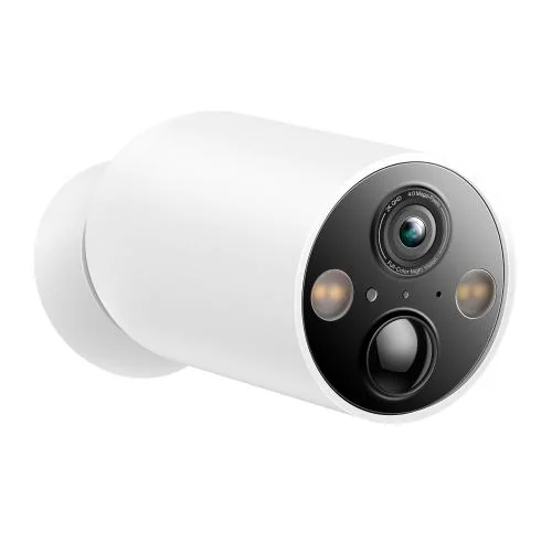 TP-LINK Tapo C425 Smart Wire-Free Indoor/Outdoor Security Camera, Senzor Starlight CMOS cu scanare progresivă de 1/3", Lungime focală: 2.1 mm, Apertură: F2.1, Câmpul de vizualizare: 150° (diagonală), 134°(orizontală), 77°(verticală), rezolutie maxima 2K