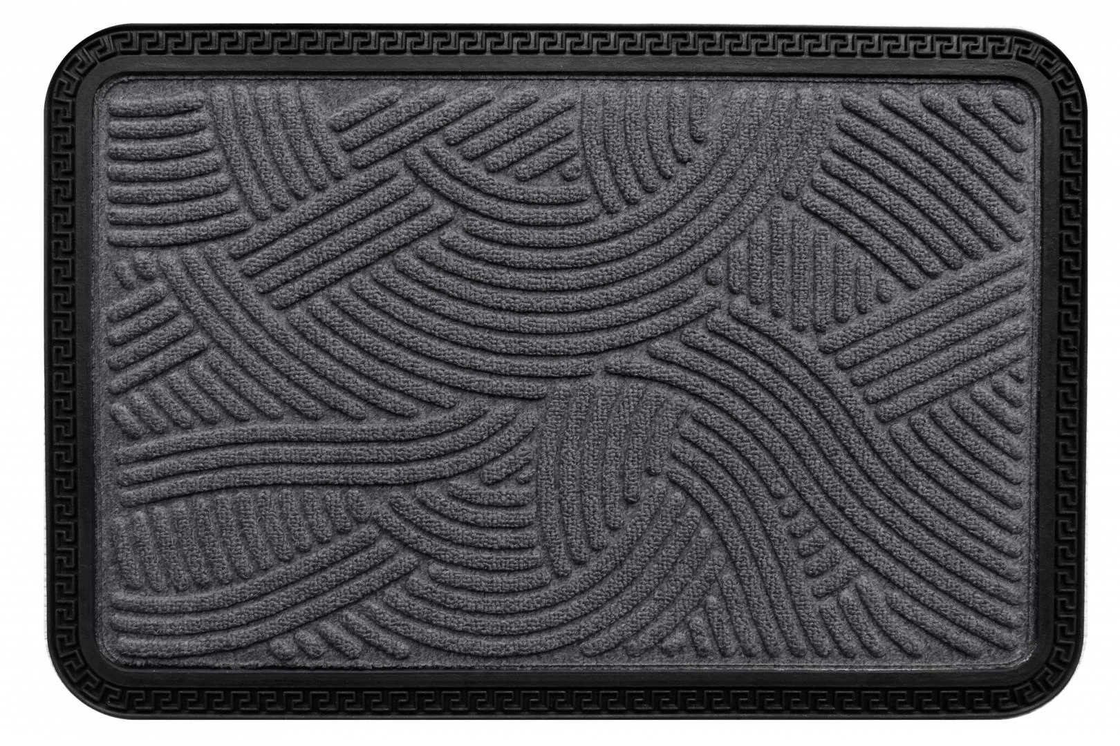 COVORAS INTRARE ANTIDERAPANT CU MARGINE CAUCIUCATA 40X60 CM, GRI, HEINNER HOME