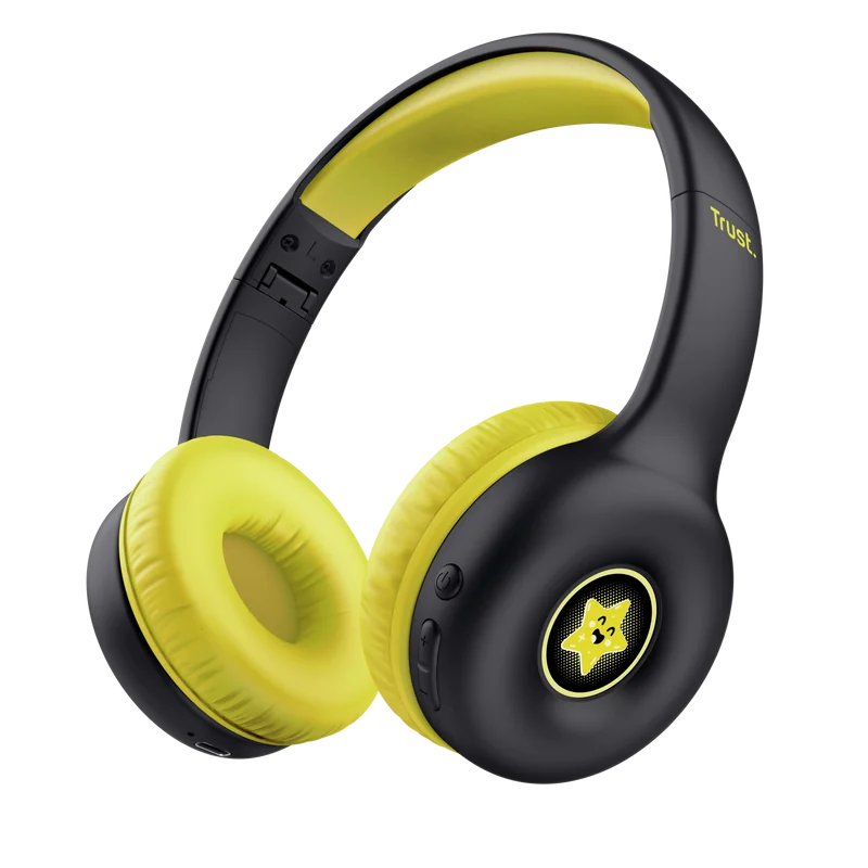 Casti Trust Nouna WS kids, frecventa raspuns 20 Hz - 20.000 Hz, negru