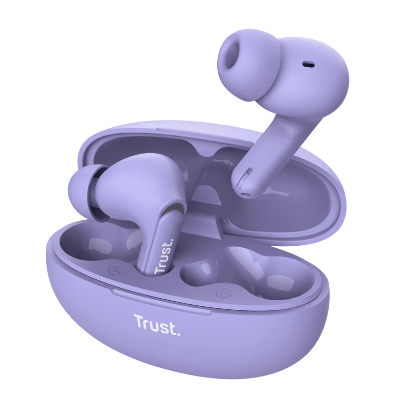 Casti Trust Yavi earbuds BT, frecventa raspuns 20 Hz - 20.000 Hz, mov