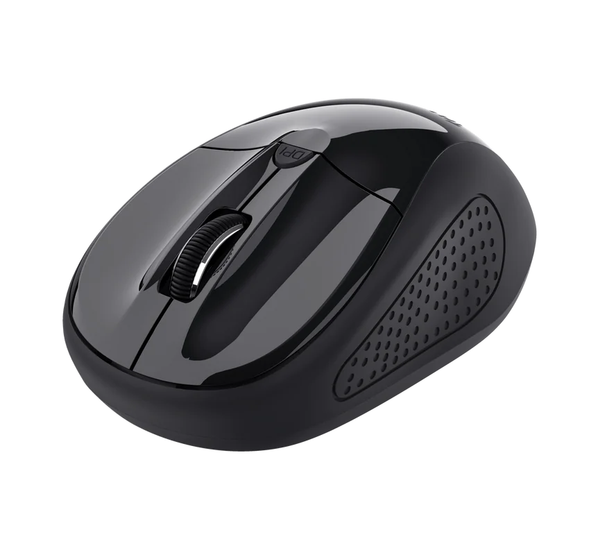 Mouse Trust Wireless, rezolutie maxima 1600 DPI, negru