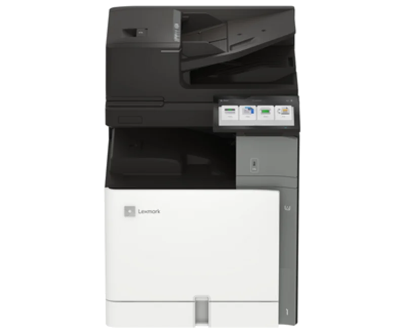 Multifunctional laser color Lexmark CX961se Copiere color/Imprimare color/Scanare color/Fax color/Trusted Platform Module, Dimensiune;A3, Ecran tactil color Lexmark din clasa e-Task de 10 inchi (25 cm), Viteza imprimare si copiere pana la 35 ppm,