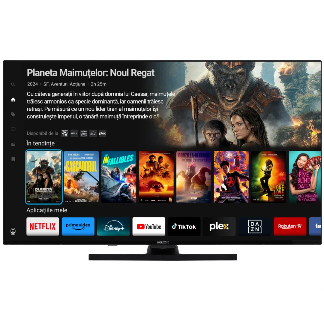QLED TV HORIZON SMART 55HQ8560U/D, 55" D-LED, 4K Ultra HD, DVB-S2/T2/C, CME 800Hz, TiVo, Contrast 3000:1, 250 cd/m2, 1x CI+, 3x HDMI (v2.1), 2x USB(v2.0), 1x Optic, 1x AUX, 1x LAN(RJ45), USB Player (AVI,MKV, H.265/HEVC, JPEG), HDR10, Dolby Vision + Dolby