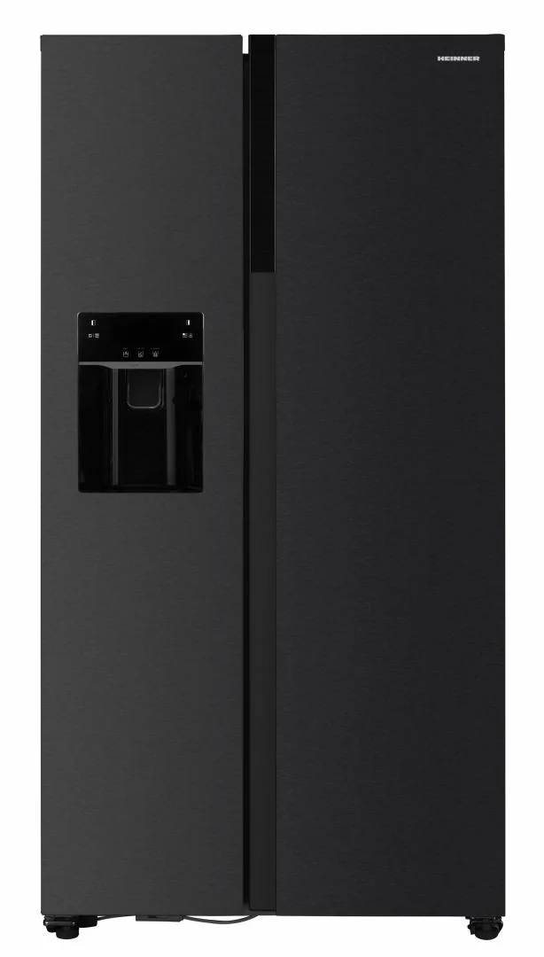 Side by Side HEINNER HSBS-HM513NFIMDXE++, No Frost, 513 L, Clasa E, Dozator apa, Inox antracit Heinner