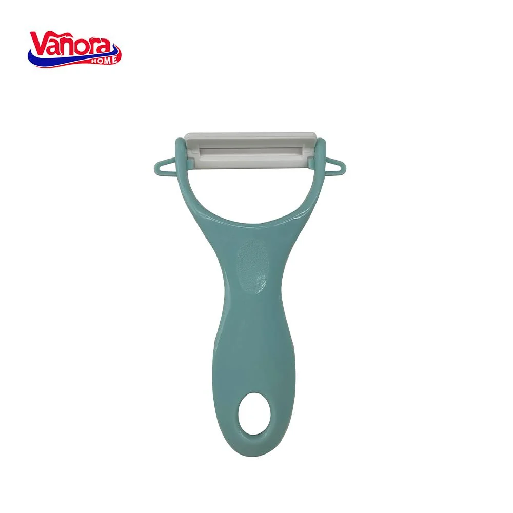 CURATATOR LEGUME CU LAMA CERAMICA, 13x7.6 CM, VANORA HOME (mix 3 culori in bax - 4 albastre, 4 roz, 4 verzi) Vanora
