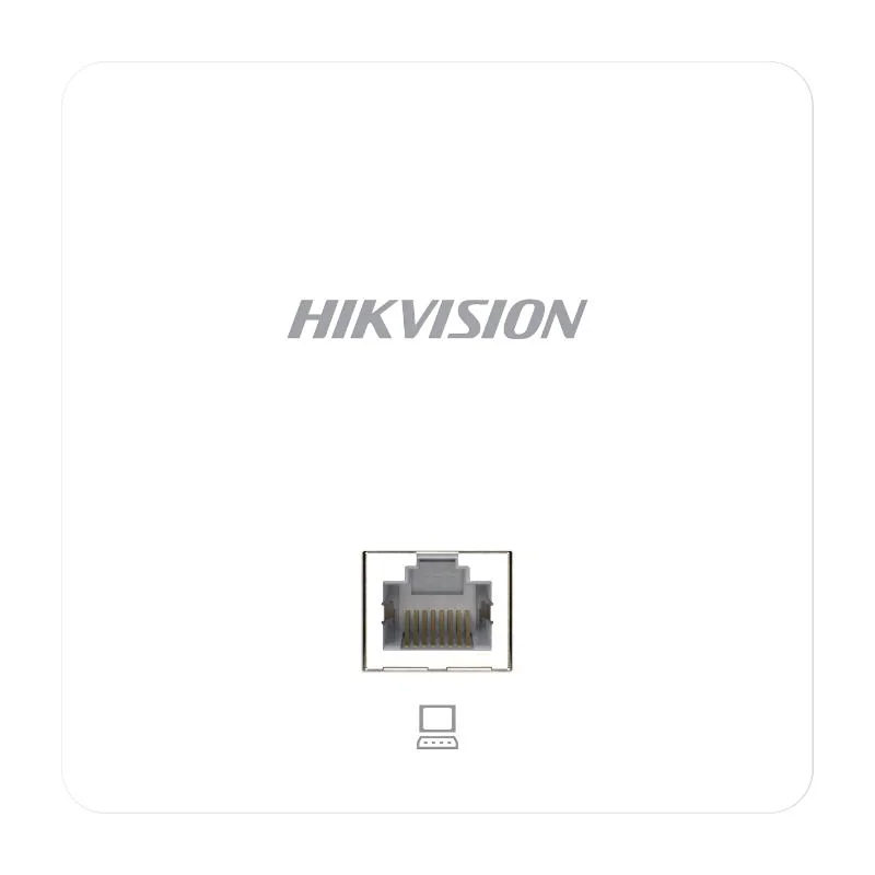 Wi-Fi 5 1200M In-Wall Access Point Hikvision DS-3WAP521-SI 2 Gigabit LAN Ports with 1 PoE Input 802.11ac Wave 2 1167 Mbps 86 mm Wall Junction Box for Easy Installation 50+ Concurrent User Connections Auto RF Optimization Support Intelligent Fast Roaming