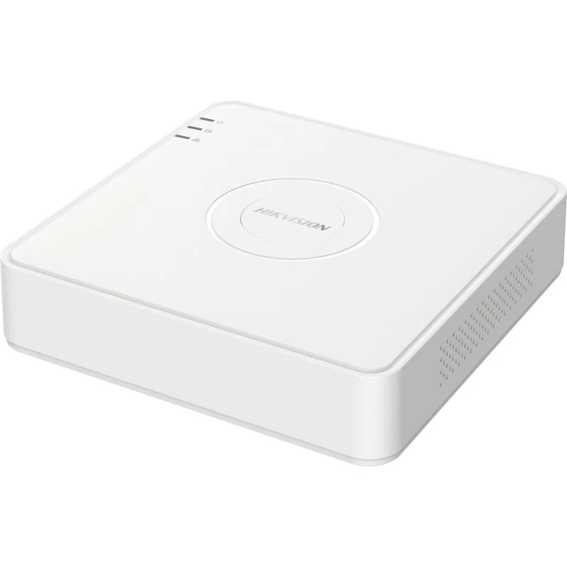 DVR Hikvision 4 canale DS-7104HGHI-M1(C), H.265 Pro+/H.265 Pro/H.265, video inputs: HDTVI/AHD/CVI/CVBS/IP, pana la 5-ch IP camera inputs (up to 2 MP), Max. 1200 m for 720p HDTVI signal, 1SATA, dimensiuni: 200 Γ 200 Γ 45 mm, greutate: 0.8kg.