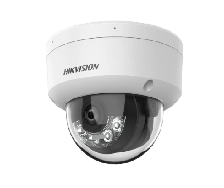 Camera de supraveghere IP Dome 4MP Smart Hybrid Light Hikvision DS-2CD1143G2-LIU(2.8MM), lentila fixa 2.8mm, iluminare min: Color: 0.005 Lux @ (F1.6, AGC ON),B/W: 0 Lux cu IR 30m, microfon incorporat, alarma la evenimente: motion detection, video