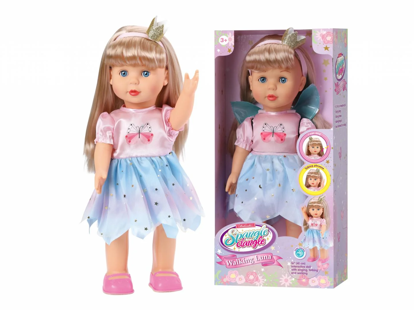LUNA, PAPUSA CARE MERGE, 41 CM Momki