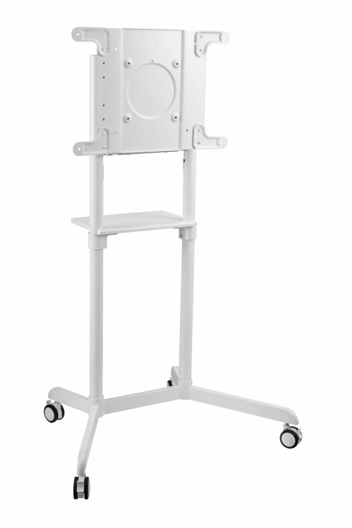 Stand TV mobil Serioux TV11-46TW, dimensiuni: 920x702x1595mm, compatibilitate dimensiune ecran: 37"-70", compatibil VESA: 200x200, 400x200, 300x300, 600x200, 350x350, 400x400, 600x400, greutate maximă suportata TV: 70 kg, interval de înclinare: 0° sau