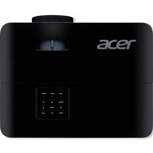 Videoproiector Acer X129H, XGA 1024* 768, up to WUXGA 1920* 1200, 4.800 lumeni/ 3840 lumeni ecomode, 4:3/ 16:9, 20.000:1, dimensiune maxima imagine 300", distanta maxima de proiectie 11.8 m, boxa 3W, lampa 6.000 ore/ 15.000 ore exteme eco, 27 dB, 2.8 kg,