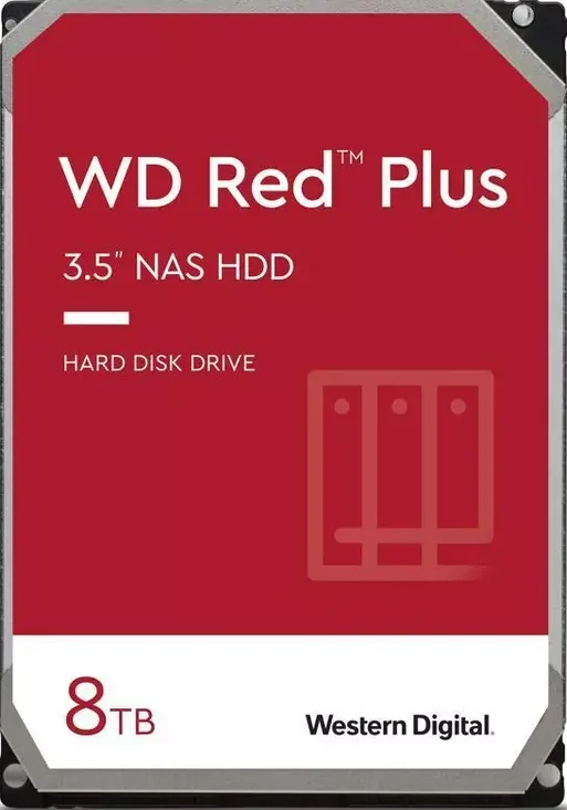 HDD WD 8TB SATA-III 5640RPM 256MB Red Plus WD