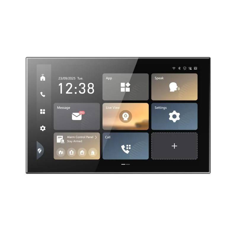 Monitor videointerfon color Hikvision DS-KH9570-WTE1/S, 10.1-inch colorful IPS touch screen, rezolutie: 1920 × , 1 RJ-45 10/100 Mbps, Wi- Fi 6, 2.4 GHz & 5GHz, alimentare: 12 VDC, 2.5 A; IEEE 802.3at, Standard PoE, temperatura de functionare: -10 °C to