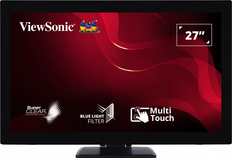 Monitor ViewSonic 27" TD2760, Touch: 10pts, Diagonal (inch): 27, Diagonal (cm): 69, Aspect ratio: 16:9, Panel: VA, Resolution: 1920x1080, Refresh Rate: 60Hz, Response time GtG: 6ms, Brightness (max): 250 cd/㎡, Contrast (static) : 3000:1, Viewing angle:
