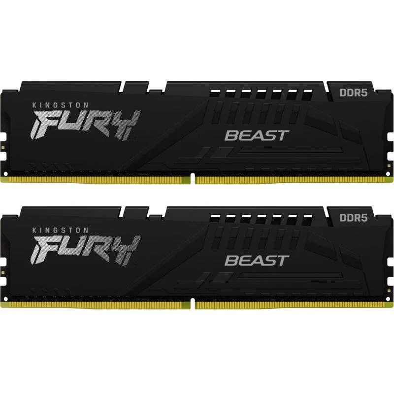 Memorie RAM Kingston DDR5 32GB 6000Mhz CL30 1.4V Dual Channel Kit Fury Beast Black EXPO Kingston