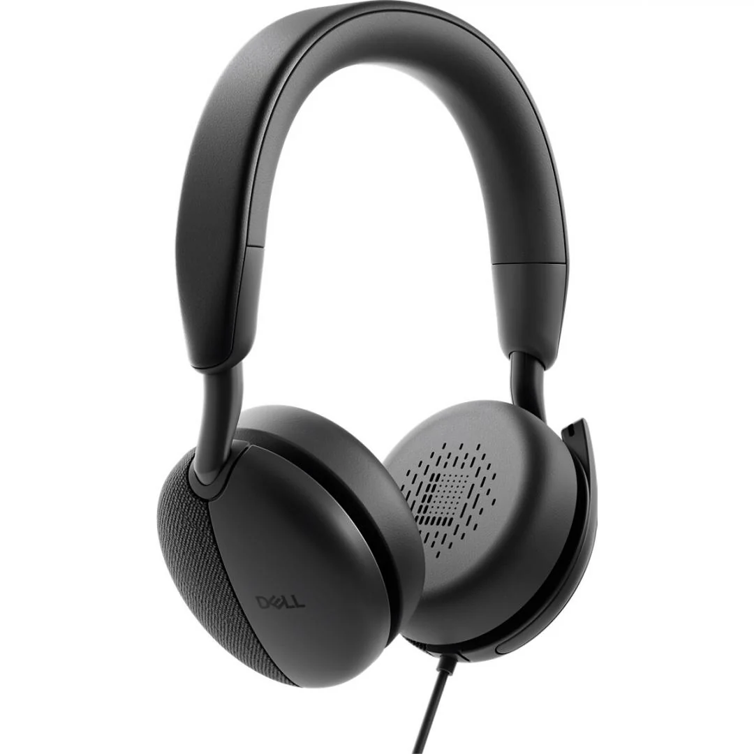 DELL PRO WIRED ANC HEADSET WH5024, Tech Specs: Audio (output/speaker): Speaker Size 40mm, Frequency Response 20Hz - 20kHz, Frequency Response (talk mode) 100Hz - 8kHz, Speaker Driver Sensitivity 120dB @ 1mW/1kHz, Noise cancellation ANC, User Hearing
