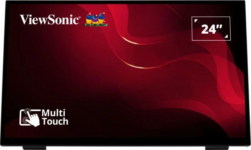 Monitor ViewSonic 24" TD2465, Touch: 10pts, Diagonal (inch): 24, Diagonal (cm): 61, Aspect ratio: 16:9, Panel: VA, Resolution: 1920x1080, Refresh Rate: 60Hz, Response time GtG: 7ms, Brightness (max): 250 cd/㎡, Contrast (static) : 3000:1, Contrast