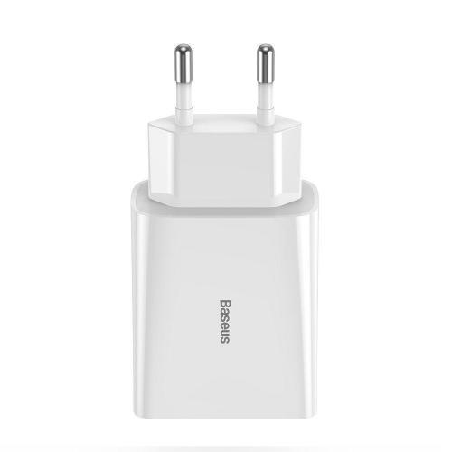 Incarcator retea Baseus Speed Mini, Quick Charge 20W, 1 x USB Type-C 5V/3.0A, alb | Altamag.ro