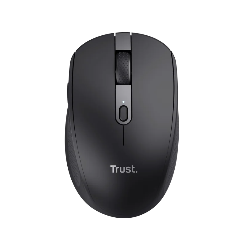 Mouse Trust Ozaa compact, rezolutie maxima 3200 DPI, interfata USB-A, USB-C, negru