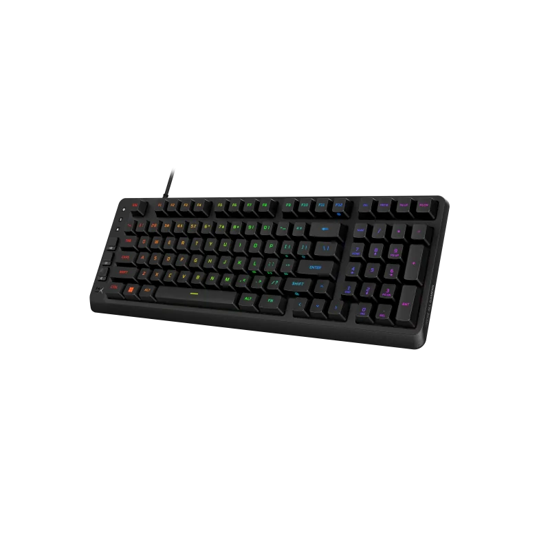 Tastatura gaming HP HyperX Eve 1800GAM, membrana, lungime cablu 1.5m, iluminare RGB (16,777,216 colors), polling rate 1000 Hz, negru