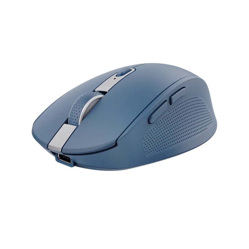 Mouse Trust Ozaa compact, rezolutie maxima 3200 DPI, interfata USB-A, USB-C, albastru