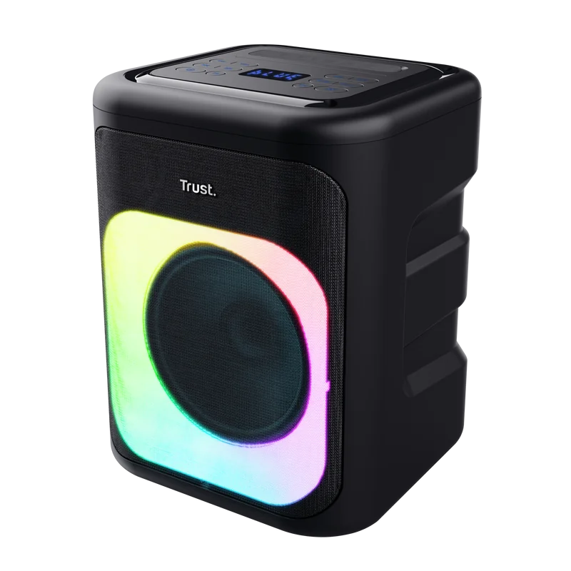 Boxe Trust Azura cu fir, wireless si BT, putere maxima RMS 50W, frecventa raspuns 100 Hz - 20.000 Hz, impendanta 4 Ohm, negru