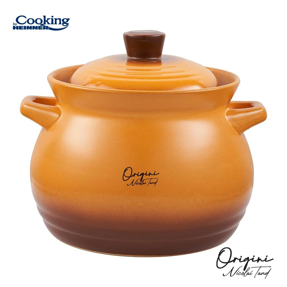 OALA CERAMICA CU CAPAC, 17x18 CM, 4.5 L, NICOLAI TAND, ORIGINI, COOKING BY HEINNER